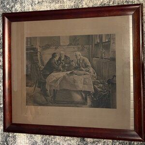 Christmas Time Engraving, Signed by W Dendy & Sadler James Dobie